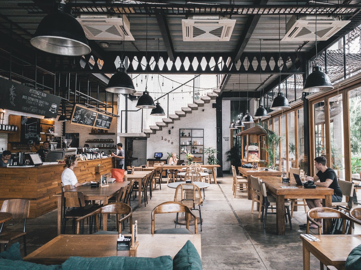 Modern bistro atmosphere